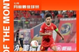 4场轰6球并上演帽子戏法！中甲官方：向余望获中甲7月最佳球员