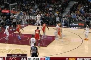 今天投篮有谱！大球追身空位三分+底角急停中投自信出手都命中！